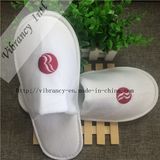 Good Quality Hotel Velvet Close EVA Embroidery Logo Slippers