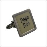 Metal Cufflink Printing Logo Square Cufflink (GZHY-XK-023)