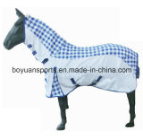 Washable Checked Combo Horse Riding Rug/Blanket with Tail Cover