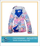 Lady's Hoodie Ski Jacket with Light Padding