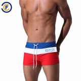Oeko-Tex Full Waist Polyester Patterned Men Swimwear