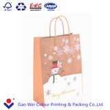 2016 High Quality Recyclable Custom Christmas Printed Kraft Paper Bag