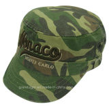Camo Washed Army Hat with Custom Cuba Logo
