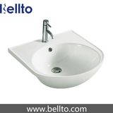 Bathroom ceramic Semi inset basin (5023)