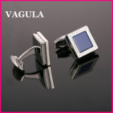 VAGULA Quality Onyx Silver Cufflinks (L51404)