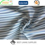 Polyester Three Colors Yarn Dyed Stripe Sleeve Lining Men's Suit Lining