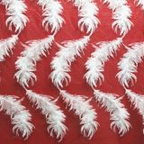 Milk Yarn Embroidered Feather Lace Textile for Women's Clothes