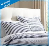 Indigo Stripe Printed Polyester Bed Sheet Set