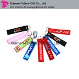 Promotional Polyester Luggage Applique embroidery  Label Keychain