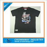 Short Sleeve Round Neck Men T-Shirt with Silk Screen Printing Logo