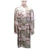 Waterproof Long Raincoat in Desert Camouflage