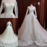 Long Sleeve Ballgown Muslim Bridal Dress Wedding Gown Dresses Z11116
