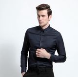 Button Down Dark Navy Dress Shirt