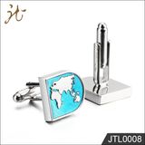 Fashion Nice quality Hot Sale Cuff Link with Map Design