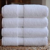 Premium 600GSM Bath Towels Set 4 Pack, White
