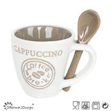 8oz Cappuccino Coffee Mug with Spoon