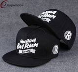 Flat Brim Snapback Hat with Custom Embroidery Design