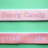 20mm Colored Jacquard Writing Elastic for Panty Waistband Bra Bottom Webbing