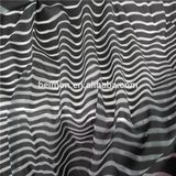 Yarn-Dyed and Inrregular Stripe Organza Woven Fabric for Dress