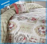 Vintage Garden Printed Polyester Duvet Cover Bedding Set