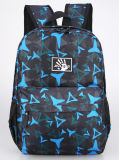 Blue X 1 School Students' Camouflage School Bag Leisure Double Shoulder Backpack Customization