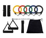 11PCS Elastic Resistance Band Yoga Gym Pilates Fitness Equipment