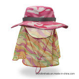 Fashionable Camo Bucket Hat with Face Mask Detachable Camouflage Cap
