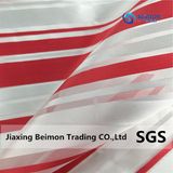 100%Polyester Yarn Dyed Irregular Striped Organza Fabric