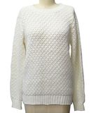 Knitwear Round Neck Long-Sleeve Pullover Sweater for Women