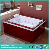 Luxury Double Person Jacuzzi Bathtub with Wood Skirt (TLP-666-Wood Skirt)
