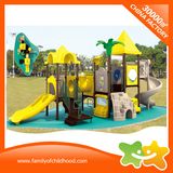 Funny Open-Air Interaction Play Equipment Curving Slide for Children