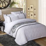 High Quality Jacquard Hotel White Bedding Sets