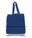 China Factory Produce Custom Blue Cotton Canvas Shopping Bag