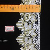 9.5cm Gold Lily Lace Trim for Festival, Wedding, Party, Birthday, Bridal, Shower Decoration Hme888
