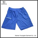 Mens Blue Elastic Stretch Athletic Gym Quick Dry Shorts