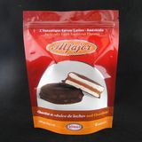 High-End Plastic Chocolate Zipper Bag with Stand Bottom