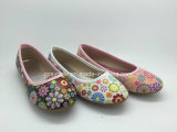 Lovely Flowers Printing of Girls Ballerinas Shoes