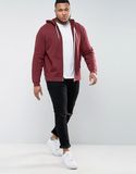 Zip up Hoodie in Red