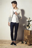 100%Cotton Fashion V-Neck Knit Men Cardigan Sweater with Button