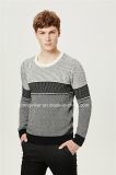Striped Round Neck Knit Men Sweater