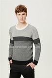 Striped Round Neck Knit Men Sweater