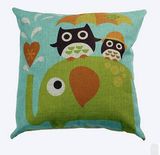 Decorative Owl Printed Throw Cushion Cover Pillow Case for Couch