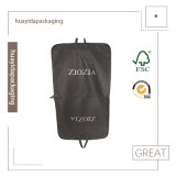 Non Woven Zipper Seal and Logo Print Suit Cover Bag