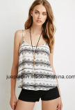 Strappy Detailing in The Back Crisscross Southwestern Print Cami Shirt