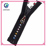 Customized Zipper Puller Charming Rhinestone Zipper for Hot Sale