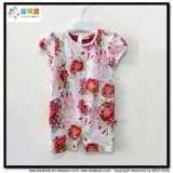Round Neck Baby Clothes Combed Cotton Baby Girl Romper