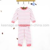 Girls Organic Cotton Fashion Popular Kid's Long Sleeve Pajamas Suit