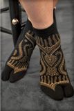 Retro Decorative Pattern Fancy Dress Tabi Sock
