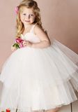 Sweetheart Tea Length Flower Girl Ball Gown Dress (Dream-100086)