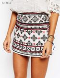 Africa Jacquard Ayla Mirror Mini Skirt